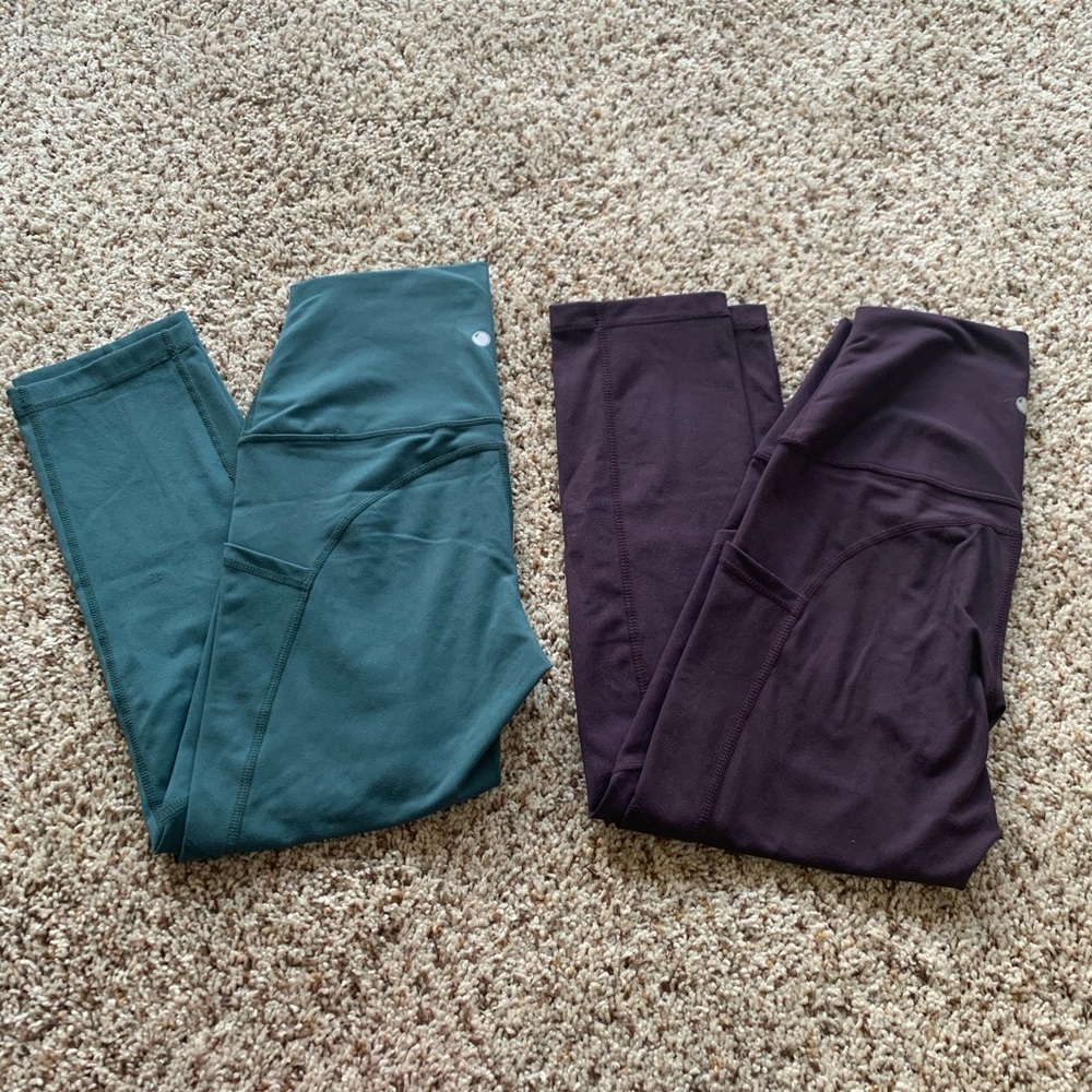 Yogalicious Cropped Leggings Medium with Pockets